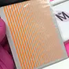 Гибкая лента на липкой основе для дизайна ногтей, оранжевая