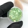 Слюда для дизайна ногтей, зеленая