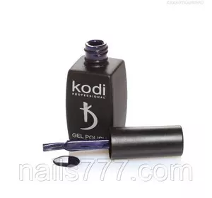 Гель лак Kodi  №20B, фиолетово-синий, с синими микроблестками