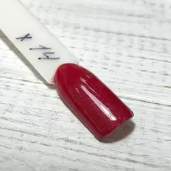 Гель лак Oxxi №014X, темно-красный,с микроблёстками
