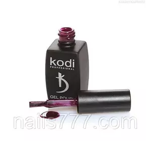 Гель лак Kodi  № 90WN,пурпурно-баклажановый, с розовыми микроблестками