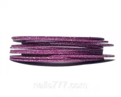 Сахарная лента для декора ногтей - Розовая 2 мм