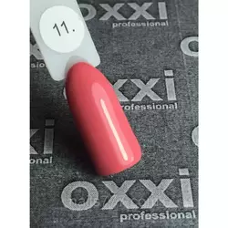 Гель лак Oxxi №011 (розово-коралловый, эмаль) 8мл
