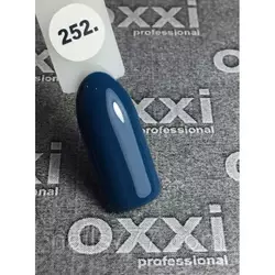 Гель лак Oxxi №252 (тёмный бирюзовый, эмаль) 8мл