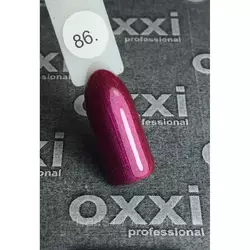 Гель лак Oxxi №086 (розовая фуксия с микроблеском) 8мл