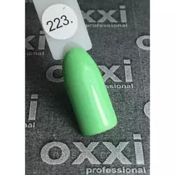 Гель лак Oxxi №223 (светло-зелёный, эмаль) 8мл