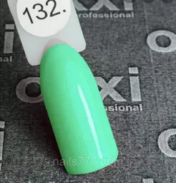 Гель лак Oxxi №132, 8мл светло-зеленый с микроблеском