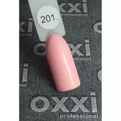 Гель лак Oxxi №201(светлый персиково-розовый, эмаль) 8мл