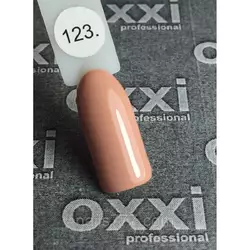 Гель лак Oxxi №123 (персиковый, эмаль) 8мл