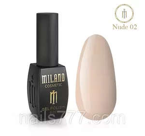 Гель Лак Milano Nude Collection 8 мл, №02